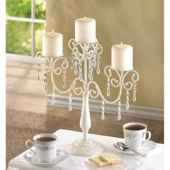 Flash Sale ❤️ 16.5" Ivory Elegance Candelabra by Zingz & Thingz 🤩 -Zingz and Thingz Shop D297570S 2