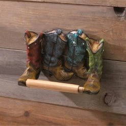 Cheapest ⭐ 8.5" Cowboy 🥾 Boots Toilet Paper Holder by Zingz & Thingz 💯 -Zingz and Thingz Shop D298583S 3