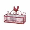 Best Sale π 10" Red Rooster Single Wall Rack by Zingz & Thingz π 2 Best Sale π 10" Red Rooster Single Wall Rack by Zingz & Thingz π -Zingz and Thingz Shop D298585S 1
