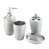 Cheap β€οΈ Silver Shimmer Bath Accessory Set by Zingz & Thingz π₯° 1 Cheap β€οΈ Silver Shimmer Bath Accessory Set by Zingz & Thingz π₯° -Zingz and Thingz Shop D298587S 1