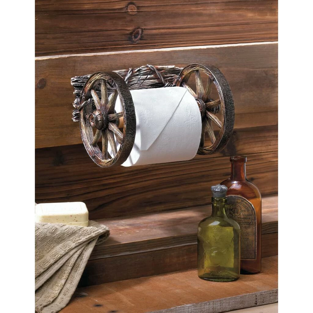 Budget π€© 9" Wagon Wheel Toilet Paper Holder by Zingz & Thingz π 4 Budget π€© 9" Wagon Wheel Toilet Paper Holder by Zingz & Thingz π - Image 2
