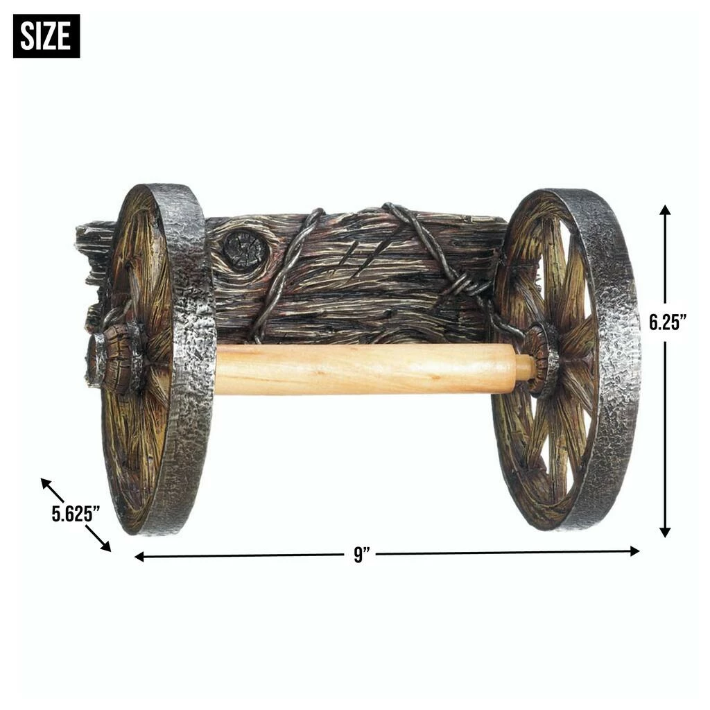 Budget π€© 9" Wagon Wheel Toilet Paper Holder by Zingz & Thingz π 5 Budget π€© 9" Wagon Wheel Toilet Paper Holder by Zingz & Thingz π - Image 3