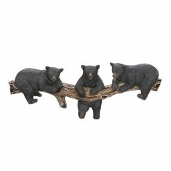 Discount 👏 18.5" Black Bear Trio Hooks Wall Plaque by Zingz & Thingz 💯