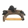 Outlet 😀 9" Black Bear Toilet Paper Holder by Zingz & Thingz 🔔 -Zingz and Thingz Shop D298598S 1