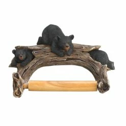 Outlet 😀 9" Black Bear Toilet Paper Holder by Zingz & Thingz 🔔
