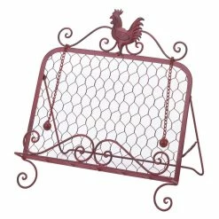 Brand new ❤️ 13.5" Red Rooster Cookbook Stand by Zingz & Thingz 🤩