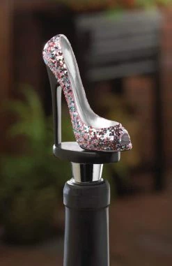 Deals 😍 5.5" Glitter 👟 Shoe Wine Bottle Stopper by Zingz & Thingz ⭐ -Zingz and Thingz Shop D298613S 5
