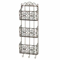 New ❤️ 29" Vintage Charm Triple Basket Wall Rack by Zingz & Thingz ✨