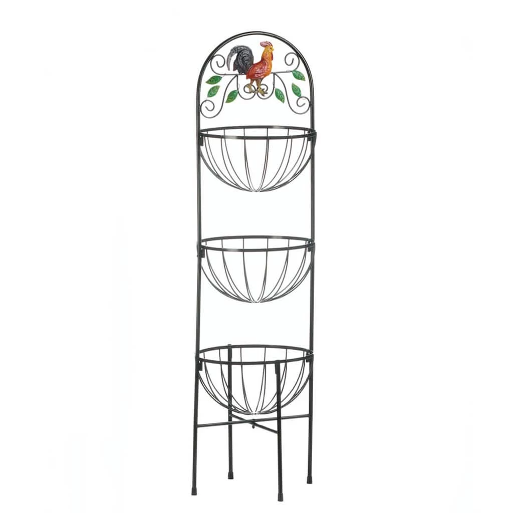 Discount π 3.5ft. Rooster 3-Tier Kitchen Basket by Zingz & Thingz π 3 Discount π 3.5ft. Rooster 3-Tier Kitchen Basket by Zingz & Thingz π