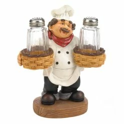 Outlet ⌛ 7.5" Chef Holder Salt & Pepper Shakers Set by Zingz & Thingz 🔥
