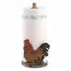 Discount 🛒 12" Country Rooster Paper Towel Holder by Zingz & Thingz ⌛ -Zingz and Thingz Shop D298643S 1