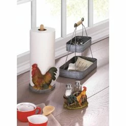 Discount 🛒 12" Country Rooster Paper Towel Holder by Zingz & Thingz ⌛ -Zingz and Thingz Shop D298643S 4