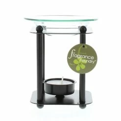 Cheap 😍 4.5" Modern Art Metal & Glass Candle Oil Warmer by Zingz & Thingz 😍 -Zingz and Thingz Shop D298654S 3