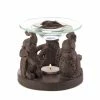Best deal 🤩 4" Ornate Elephant Triad Candle Oil Warmer by Zingz & Thingz 👍 -Zingz and Thingz Shop D298667S 1