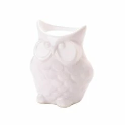 Best Sale π 4" Porcelain Friendly Owl Candle Oil Warmer by Zingz & Thingz π
