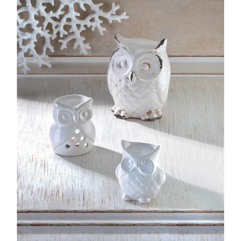 Best Sale π 4" Porcelain Friendly Owl Candle Oil Warmer by Zingz & Thingz π 4 Best Sale π 4" Porcelain Friendly Owl Candle Oil Warmer by Zingz & Thingz π - Image 2