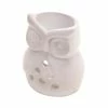 Outlet 😀 4" Ceramic Charming Owl Candle Oil Warmer by Zingz & Thingz ✨ -Zingz and Thingz Shop D298673S 1