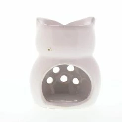 Outlet 😀 4" Ceramic Charming Owl Candle Oil Warmer by Zingz & Thingz ✨ -Zingz and Thingz Shop D298673S 3