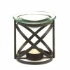 Outlet 🧨 3.5" Modern Orbital Metal & Glass Tea Candle Oil Warmer by Zingz & Thingz 🥰 -Zingz and Thingz Shop D298679S 1
