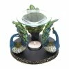 Hot Sale 🎁 4.5" Peacock Plume Triad Candle Oil Warmer by Zingz & Thingz 👍 -Zingz and Thingz Shop D298680S 1