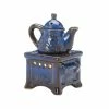 Cheap ⭐ 5" Blue Porcelain Teapot Stovetop Candle Oil Warmer by Zingz & Thingz 🎉 -Zingz and Thingz Shop D298683S 1