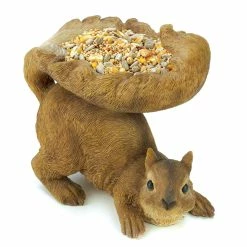Brand new β€οΈ 6" Woodland Squirrel Bird Feeder by Zingz & Thingz π₯°