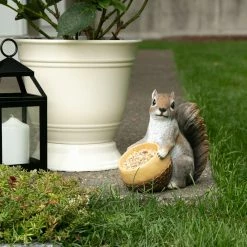 Wholesale 😀 8" Squirrel & Acorn Bird Feeder by Zingz & Thingz 😍 -Zingz and Thingz Shop D298696S 6