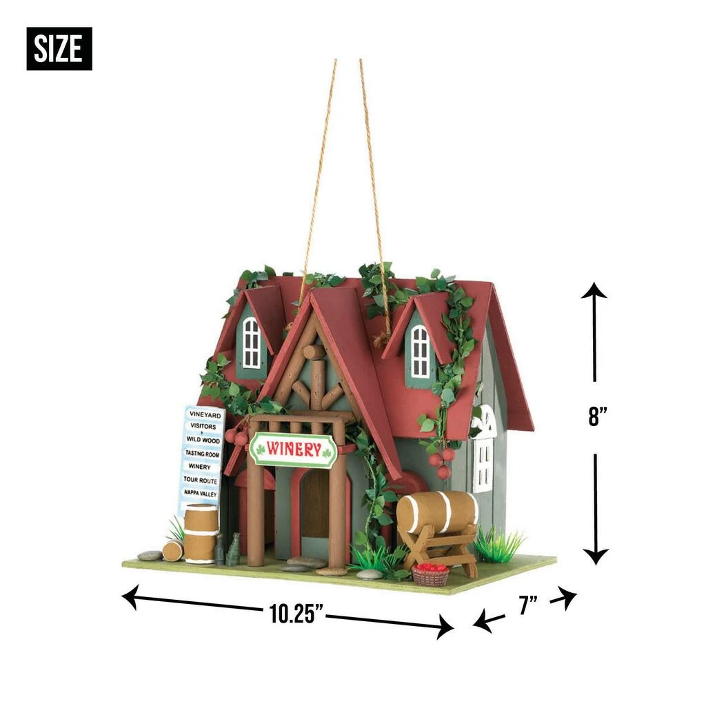 Top 10 π 8" Cottage Winery Birdhouse by Zingz & Thingz π€© 7 Top 10 π 8" Cottage Winery Birdhouse by Zingz & Thingz π€© - Image 5