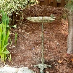 Buy π 27.5" Verdigris Leaf Birdbath by Zingz & Thingz π 9 Buy π 27.5" Verdigris Leaf Birdbath by Zingz & Thingz π -Zingz and Thingz Shop D298704S 6