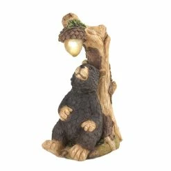 Best deal 🔥 9.75" Black Bear Solar Statue by Zingz & Thingz 🎁 -Zingz and Thingz Shop D298713S 3