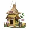 Best Sale 👏 10'' Tropical Tiki Hut Birdhouse by Zingz & Thingz 🎁 -Zingz and Thingz Shop D298716S 1