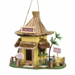 Best Sale 👏 10'' Tropical Tiki Hut Birdhouse by Zingz & Thingz 🎁