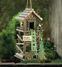 Outlet ⌛ 13.5'' Ranger Station Birdhouse by Zingz & Thingz 🛒 -Zingz and Thingz Shop D298729S 4