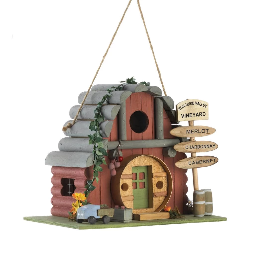 New π 8.5'' Vineyard Vintage Winery Birdhouse by Zingz & Thingz π 3 New π 8.5'' Vineyard Vintage Winery Birdhouse by Zingz & Thingz π