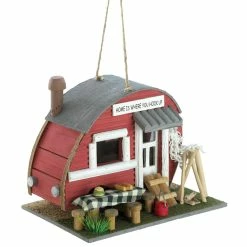 Budget ⌛ 8'' Red Trailer Birdhouse by Zingz & Thingz 🥰