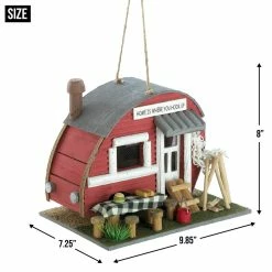 Budget ⌛ 8'' Red Trailer Birdhouse by Zingz & Thingz 🥰 -Zingz and Thingz Shop D298744S 9