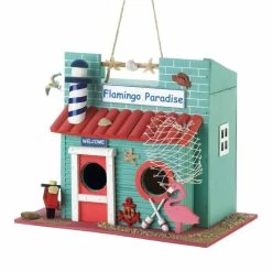 Best Pirce 🛒 8.5'' Flamingo Paradise Birdhouse by Zingz & Thingz 😉