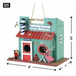 Best Pirce π 8.5'' Flamingo Paradise Birdhouse by Zingz & Thingz π 9 Best Pirce π 8.5'' Flamingo Paradise Birdhouse by Zingz & Thingz π -Zingz and Thingz Shop D298748S 3