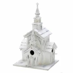Promo 😍 12.75" Little White Chapel Birdhouse by Zingz & Thingz 🛒