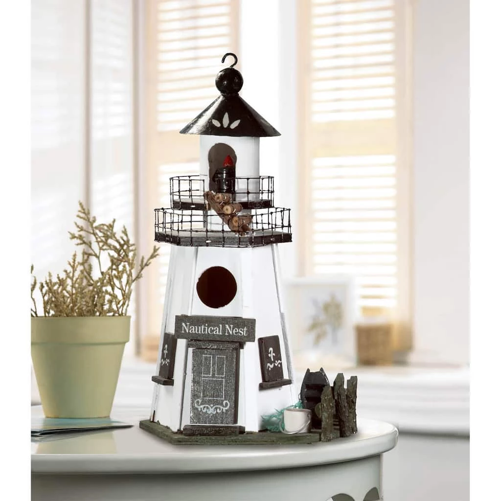 Brand new π 12.25" Nautical Nest Birdhouse by Zingz & Thingz π€© 4 Brand new π 12.25" Nautical Nest Birdhouse by Zingz & Thingz π€© - Image 2