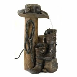Cheap 👍 22.5" Wild Western Water Fountain by Zingz & Thingz 🔥