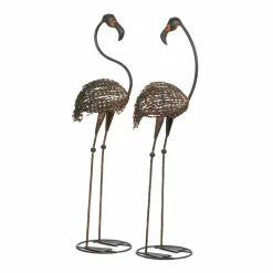 New 🌟 42" Wild Flamingo Garden Art Duo by Zingz & Thingz 👏