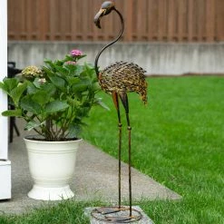 New 🌟 42" Wild Flamingo Garden Art Duo by Zingz & Thingz 👏 -Zingz and Thingz Shop D298835S 5