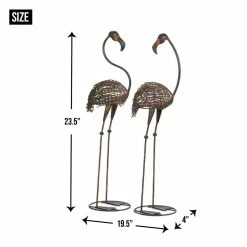 New 🌟 42" Wild Flamingo Garden Art Duo by Zingz & Thingz 👏 -Zingz and Thingz Shop D298835S 8