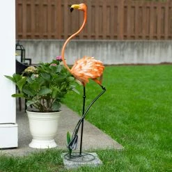 Brand new 🌟 47.5" Standing Flamingo Garden Décor by Zingz & Thingz 🎁 9 Brand new 🌟 47.5" Standing Flamingo Garden Décor by Zingz & Thingz 🎁 -Zingz and Thingz Shop D298849S 3