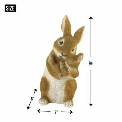 Best Pirce 💯 10" Mom & Baby Rabbit Figurine by Zingz & Thingz ✨ -Zingz and Thingz Shop D298864S 3