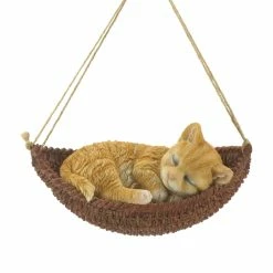 New 😉 7" Napping Cat on Hammock Figurine by Zingz & Thingz ❤️
