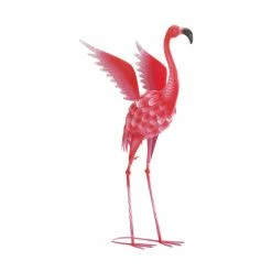 Buy 🔥 2.3ft. Flying Flamingo Metal Décor by Zingz & Thingz 🎁