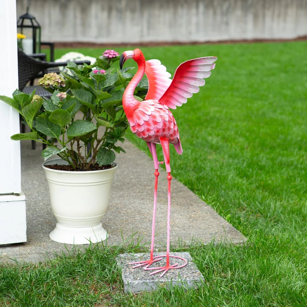 Buy π₯ 2.3ft. Flying Flamingo Metal Décor by Zingz & Thingz π 4 Buy π₯ 2.3ft. Flying Flamingo Metal Décor by Zingz & Thingz π - Image 2