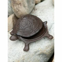 New 🥰 Secure Cast Iron Turtle Secret Key Holder by Zingz & Thingz 🤩 -Zingz and Thingz Shop D298918S 6